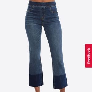 Cropped Flare Stretch Jeans